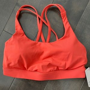 Size 6 Lululemon Energy bra in Brick - NWT